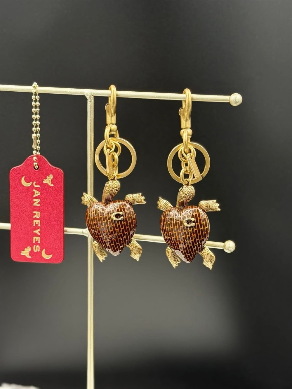 Coach keychain turtle